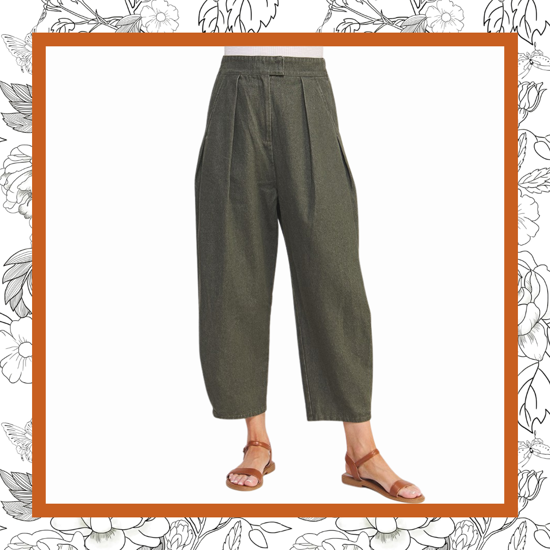 Ankle Length Olive Trouser