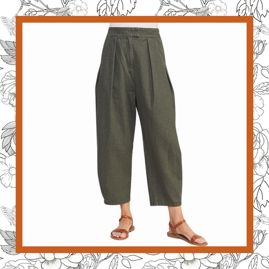 Ankle Length Olive Trouser